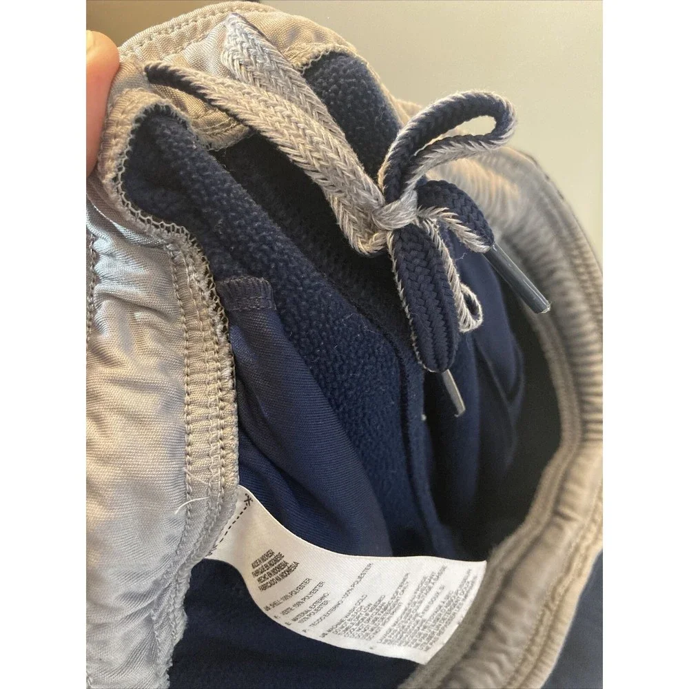 ADIDAS Active Pant 3 Stripes Blue With Grey Stripes Size Medium